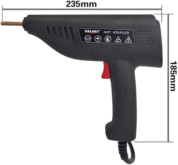 Solary Hot Stapler Welder Plastic Repair Kit, Plastic Welding Kit for Car Bumper Repair, with LED Light and 600pcs Hot Staples - Auto Body Collision Repair Welding Products