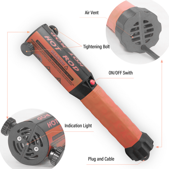 Solary Induction Heater Kit - Hand Held Magnetic Induction Heater Tool with 12 Coils for Rusty Screw Removing,1200W 110V (Orange) - Auto Body Collision Repair Welding Products