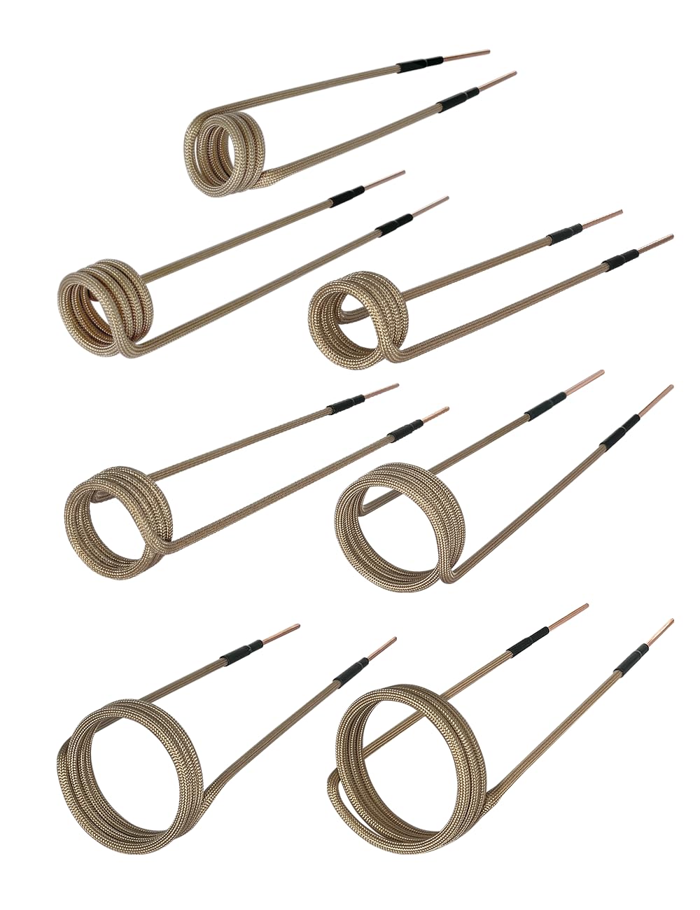 Solary 7Pcs Essential Induction Heater Coil Kit for Magnetic