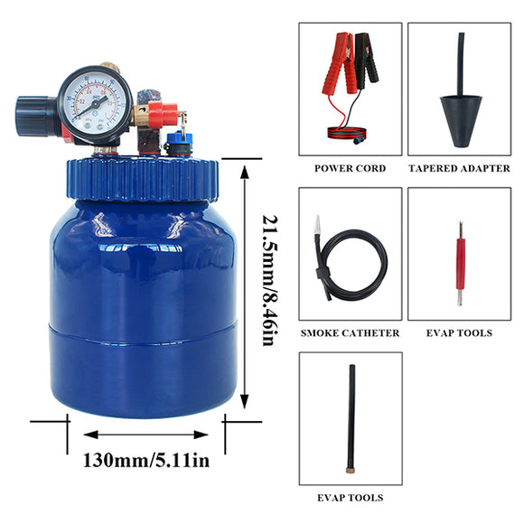 Smoke Machine Automotive - 12V DC EVAP Smoke Fuel Leak Detectors for Car Pipe System - Auto Body Collision Repair Welding Products