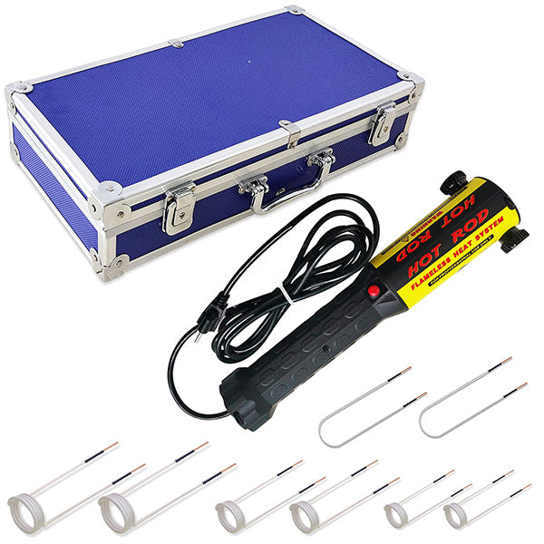 Solary Magnetic Induction Heater Kit, 1000W 110V Flameless Heat Bolt Buster Tool for Rusty Screw Removing with 8 Coils and Box - Auto Body Collision Repair Welding Products