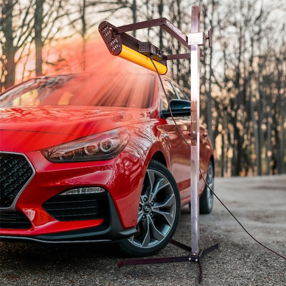 Solary Infrared Paint Curing Lamp, 1050W 110V Short Wave Infrared Paint Baking Lamp with Smart Timer and Stand - Auto Body Collision Repair Welding Products