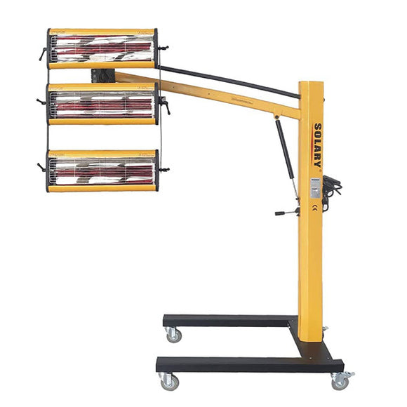 Solary Electricals Infrared Paint Curing Lamp - 3-Head Short Wave Infrared Lamps  for Drying Paint - Auto Body Collision Repair Welding Products