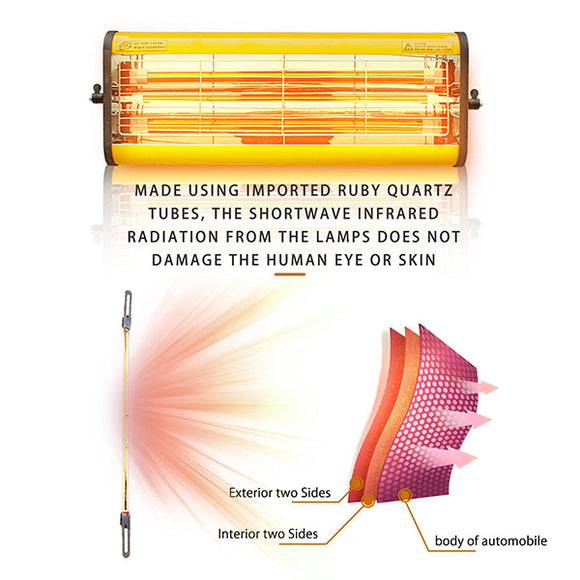 Solary Electricals Single-Head Short Wave Infrared Lamp for Painting - Model B1E infrared paint curing lamp - Auto Body Collision Repair Welding Products
