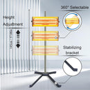 Solary Infrared Paint Curing Lamp, 1050W 110V Short Wave Infrared Paint Baking Lamp with Smart Timer and Stand - Auto Body Collision Repair Welding Products