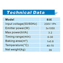 Solary Electricals Infrared Paint Curing Lamp - 3-Head Short Wave Infrared Lamps  for Drying Paint - Auto Body Collision Repair Welding Products