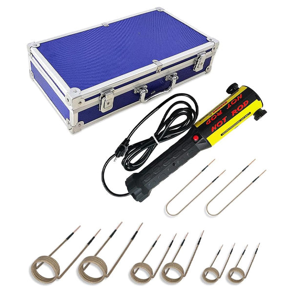 Solary Magnetic Induction Heat Kit - with 8 Coils and Blue Box, 1000W 110V - Auto Body Collision Repair Welding Products