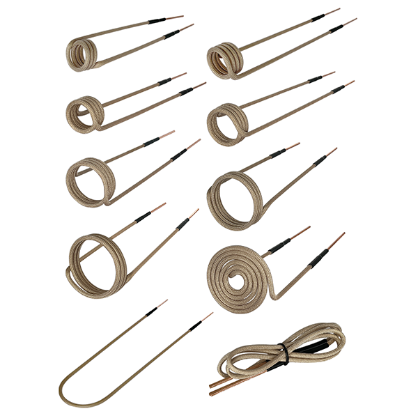 Solary Induction Coil Heater Kit, 10Pcs Open-end Induction Coil for Induction Heating Machine.
