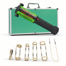 Solary Green Induction Heater Kit – 1100W Rusty Bolt Remover with Coils & Green Aluminum Case-10 Coils - Auto Body Collision Repair Welding Products