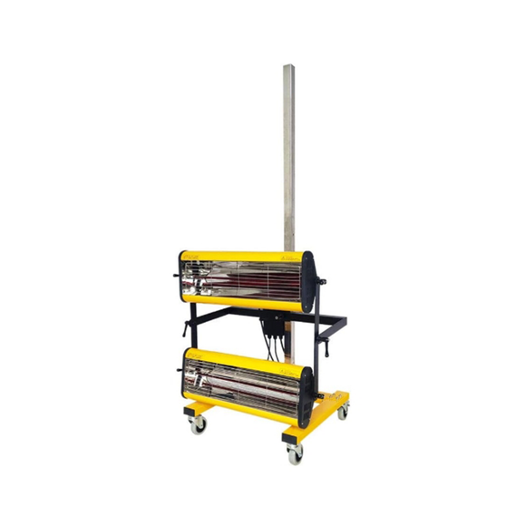 Solary Infrared Paint Curing Lamp, 2100W 110V Short Wave Infrared Paint Baking Lamp, Car Bodywork Paint Repair Tool with Bracket