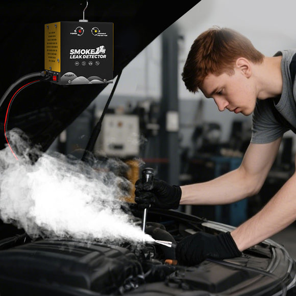 Solary Smoke Machine Automotive Leak Detector - Evap Vacuum Smoke Diagnostic Tester, Pipeline Fuel Leakage Detector Compatible