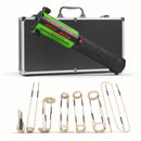 Solary Induction Heater Kit – 1100W Rusty Bolt Remover with Coils & Black Aluminum Case-12 Coils - Auto Body Collision Repair Welding Products