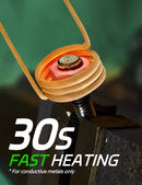 Solary Green Induction Heater Kit – 1100W Rusty Bolt Remover with Coils & Green Aluminum Case - Auto Body Collision Repair Welding Products