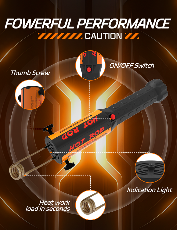 INDUCTION HEAT Tool - 1000W 110V Magnetic Induction Heater with 4 Coils - Auto Body Collision Repair Welding Products