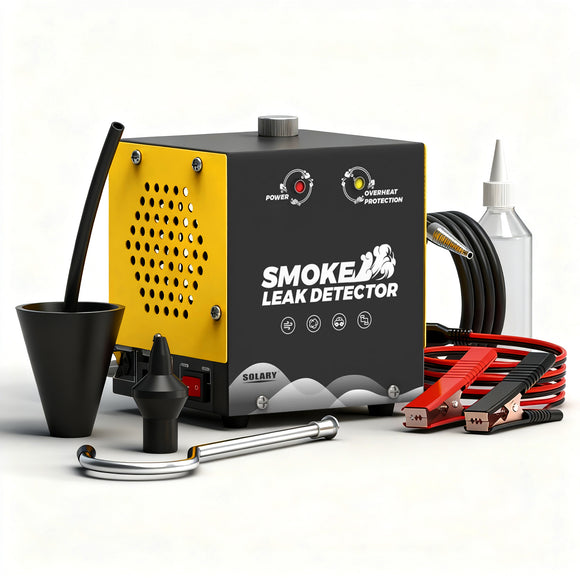 Solary Smoke Machine Automotive Leak Detector - Evap Vacuum Smoke Diagnostic Tester, Pipeline Fuel Leakage Detector Compatible