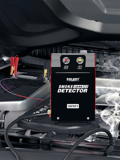 Solary Automotive Smoke Machine Leak Detector - 12V DC EVAP Vacuum Diagnostic Tester for Pipe System-Red - Auto Body Collision Repair Welding Products