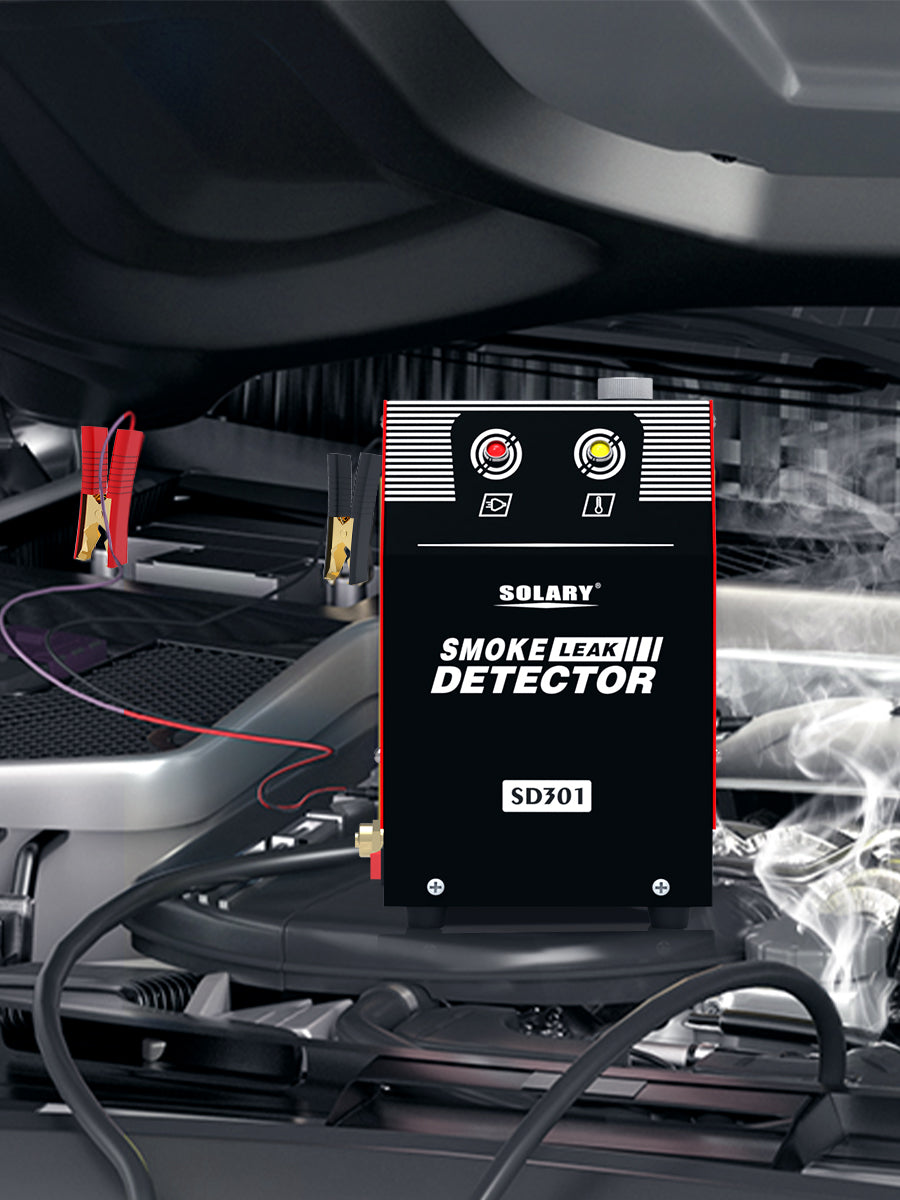 Solary Smoke Leak Detector for Vehicles – Built-in Air Pump, EVAP Ready Red - 0