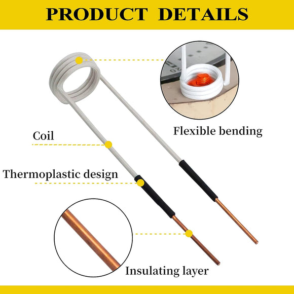Solary Induction Heater Coil Kit - 4 Pcs Most Used Induction Heater Coil for Removing Rusty Bolts and Nuts - Auto Body Collision Repair Welding Products