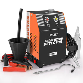 Solary Automotive Smoke Machine Leak Detector - 12V DC EVAP Vacuum Diagnostic Tester for Pipe System-Orange - Auto Body Collision Repair Welding Products