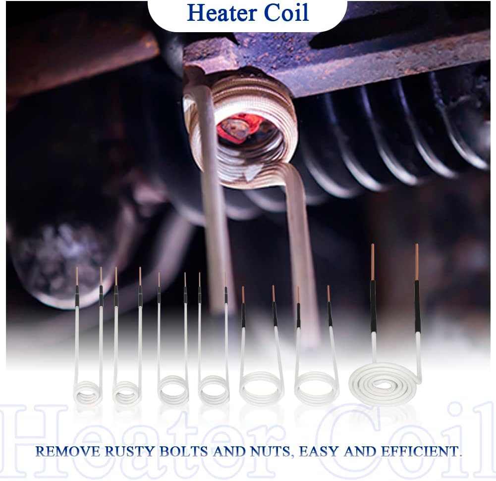 Solary Magnetic Induction Heater Coil, Flameless Induction Heat Accessories (7 coils) - Auto Body Collision Repair Welding Products