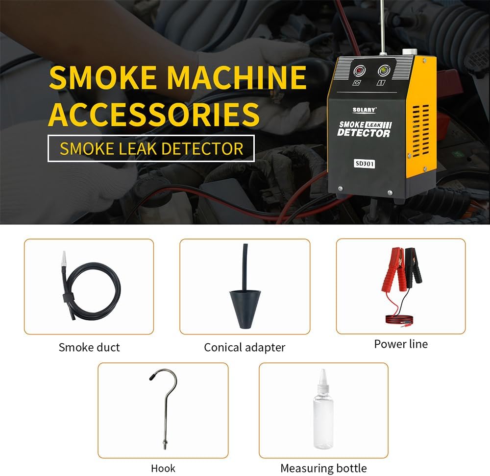 Solary automotive smoke machine leak detector, evap smoke machine leak