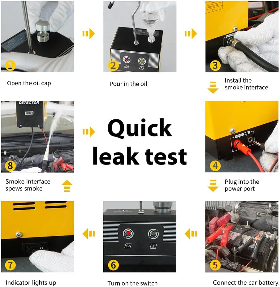 Solary 12V DC EVAP Automotive Smoke Machine Leak Detector | Solary