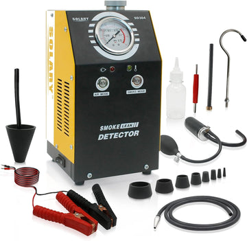 Solary SD304 Automotive Leak Detector Tool, DC12V Dual Mode Car Smoke Machine EVAP Leak Tester with Pressure Gauge for All Vehicles - Auto Body Collision Repair Welding Products
