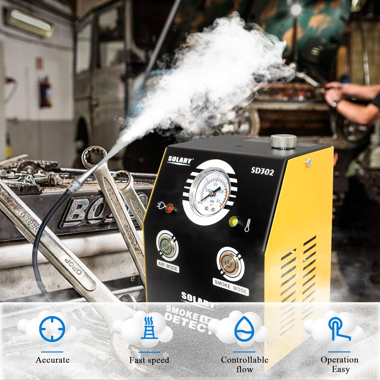 Smoke Automotive Smoke Machine Leak Detector,EVAP Smoke Machine Tester ...
