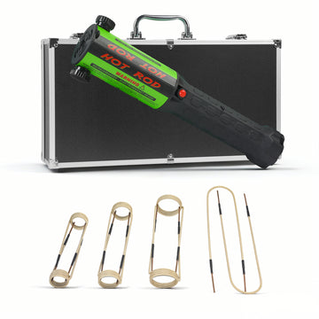 Solary Induction Heater Kit – 1100W Rusty Bolt Remover with Coils & Black Aluminum Case-8 Coils - Auto Body Collision Repair Welding Products