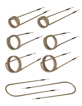 Solary Induction Heater Coil Kit - 8 Pcs Multi-turn Helical Induction Coil for Magnetic Induction Heater - Auto Body Collision Repair Welding Products