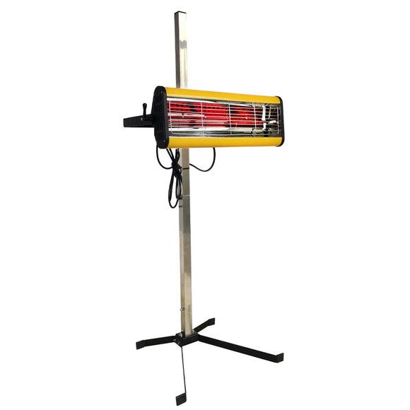 Solary Infrared Paint Curing Lamp, 1050W 110V Short Wave Infrared Paint Baking Lamp with Smart Timer and Stand, Car Bodywork Repair Paint Dryer - Auto Body Collision Repair Welding Products