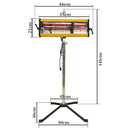 Solary Infrared Paint Curing Lamp, 1050W 110V Short Wave Infrared Paint Baking Lamp with Smart Timer and Stand, Car Bodywork Repair Paint Dryer - Auto Body Collision Repair Welding Products