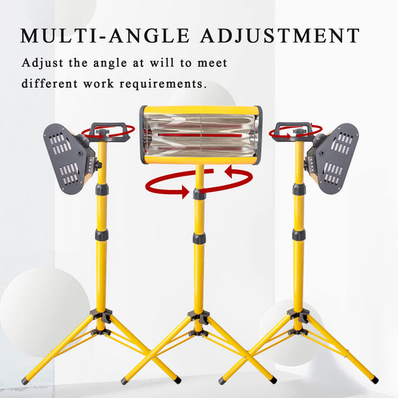 Solary Paint Drying Lamp, 1050W 110V Shortwave Infrared Paint Curing Lamp with Timer for Car Body Repair, Height Adjustable - Auto Body Collision Repair Welding Products