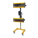 Solary 2100W 110V Shortwave Infrared Paint Curing Lamp, Paint Baking Lamp with Timer for Automotive Spray Booth, Temperature & Height Adjustable - Auto Body Collision Repair Welding Products