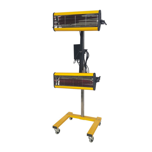 Solary 2100W 110V Shortwave Infrared Paint Curing Lamp, Paint Baking Lamp with Timer for Automotive Spray Booth, Temperature & Height Adjustable - Auto Body Collision Repair Welding Products