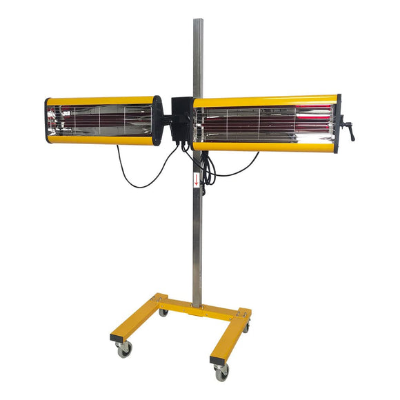 Solary 2100W 110V Shortwave Infrared Paint Curing Lamp, Paint Baking Lamp with Timer for Automotive Spray Booth, Temperature & Height Adjustable - Auto Body Collision Repair Welding Products