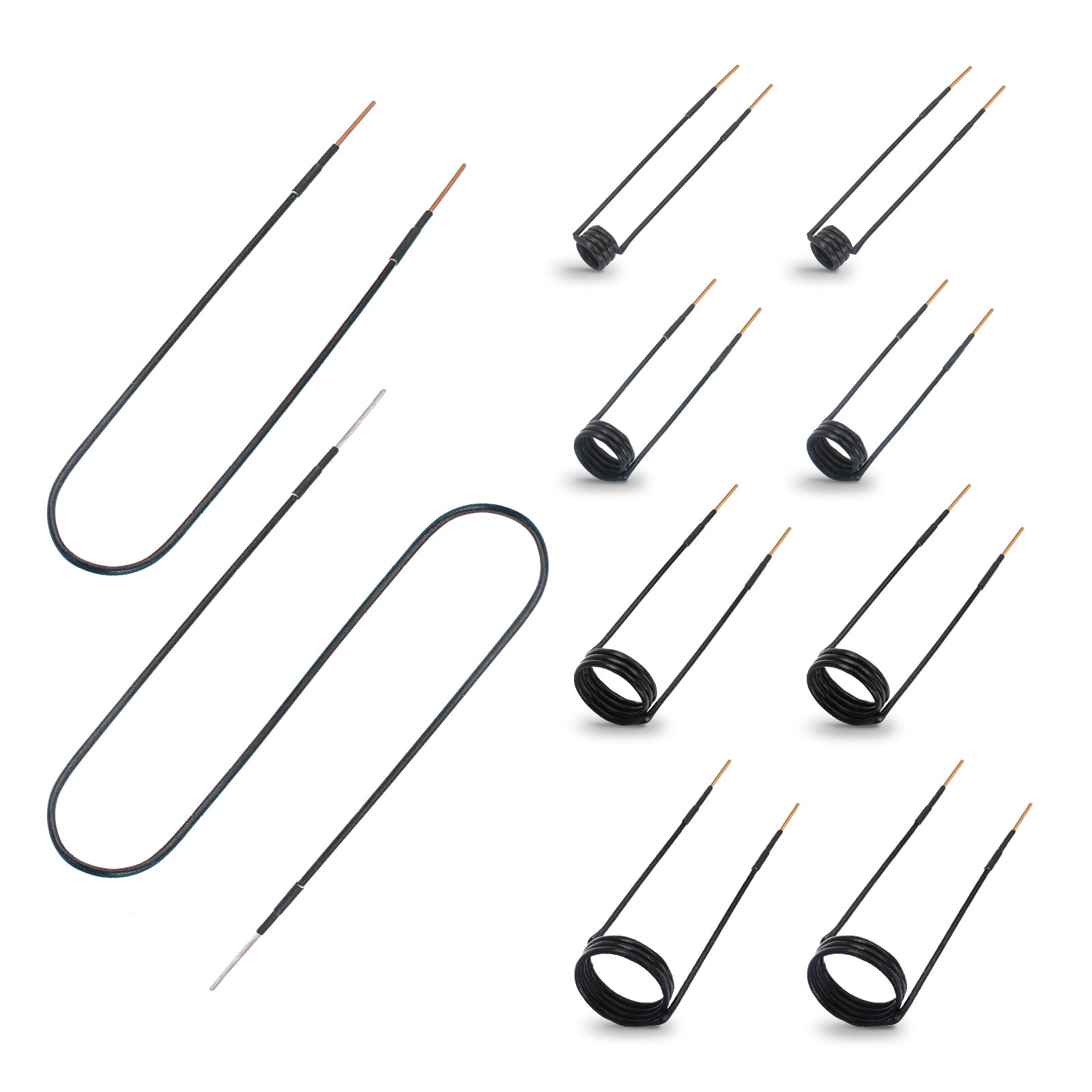 Magnetic Induction Heater Coil Kit - 10PCS Flameless Induction Heat Accessor for Removing Rusty Bolts and Nuts - B - Auto Body Collision Repair Welding Products