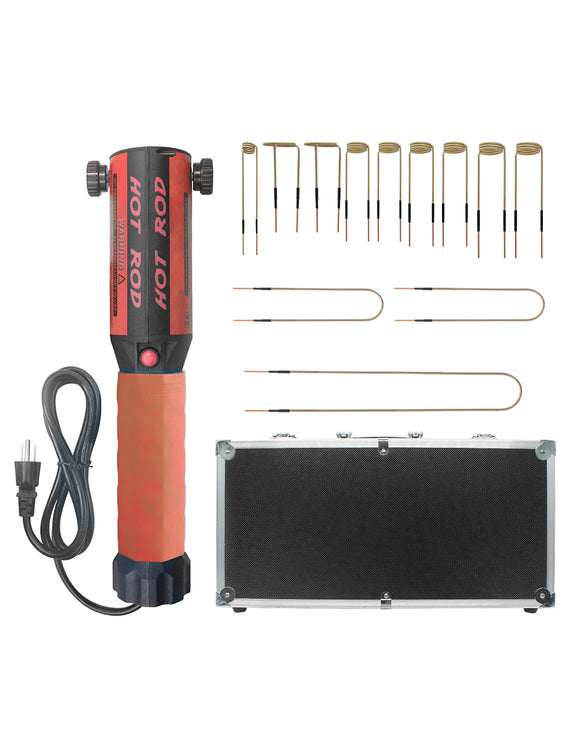Solary Induction Heater Kit - Hand Held Magnetic Induction Heater Tool with 12 Coils for Rusty Screw Removing,1200W 110V (Orange) - Auto Body Collision Repair Welding Products