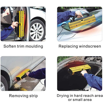 Solary Handheld Short Wave Infrared Paint Dryer Lamp for Car Bodywork Repair, 1000W 110V - Auto Body Collision Repair Welding Products