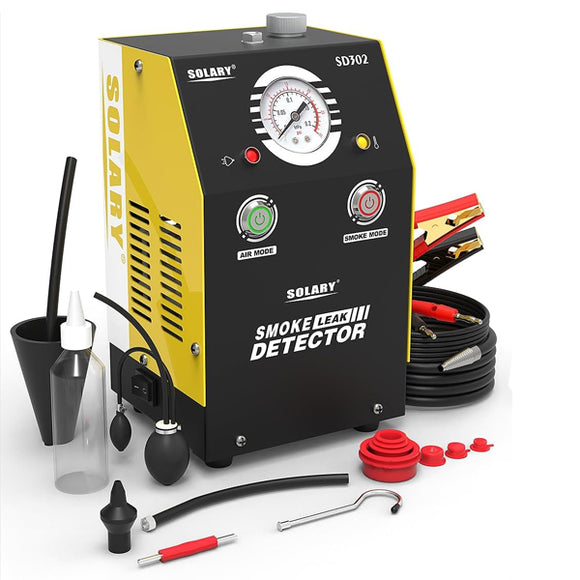 Solary SD302 Smoke Machine for Car - EVAP Smoke Machine Tester for Vacuum Leaks DC 12V - Auto Body Collision Repair Welding Products