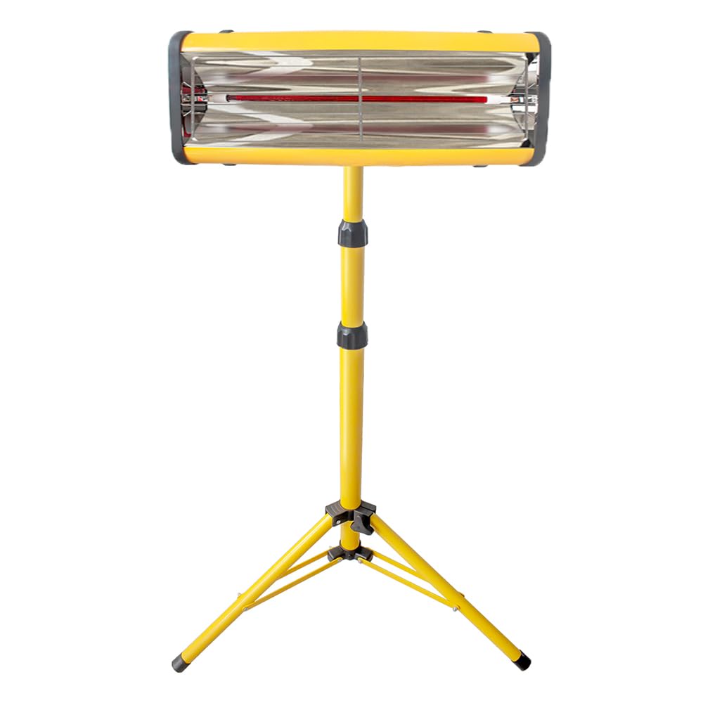 Solary Paint Drying Lamp, 1050W 110V Shortwave Infrared Paint Curing Lamp with Timer for Car Body Repair, Height Adjustable - Auto Body Collision Repair Welding Products
