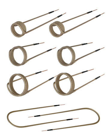 Solary Magnetic Induction Heater Coil, Induction Heat Accessories (6 coils + 2 free forming coils) - Auto Body Collision Repair Welding Products