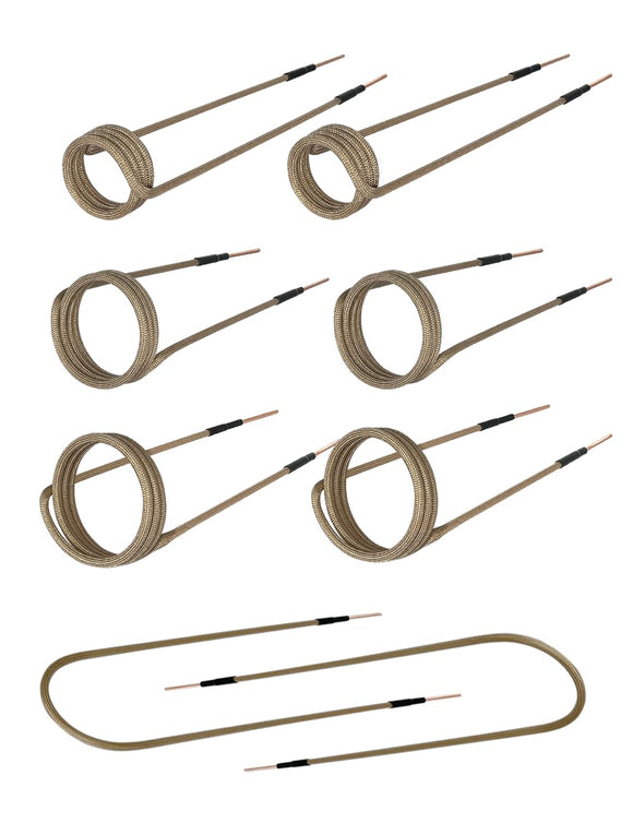 Solary Magnetic Induction Heater Coil, Induction Heat Accessories (6 coils + 2 free forming coils) - Auto Body Collision Repair Welding Products