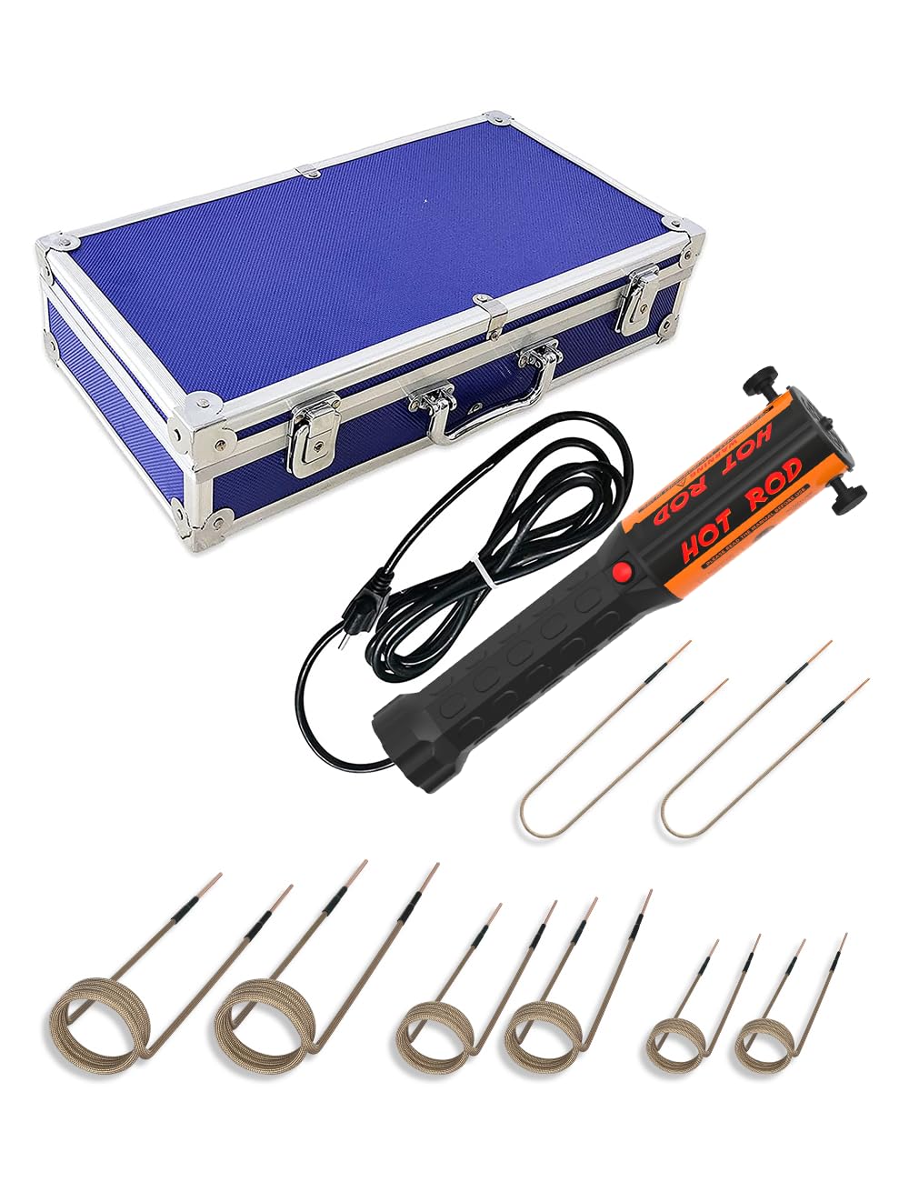 Solary Magnetic Induction Heater Bolt Removal, 1200W 110V Heat Induction Tool for Rusty Screw Removing, Nut Buster Tool with 8 Induction Coil and Box - Auto Body Collision Repair Welding Products