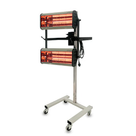 Solary Infrared Paint Curing Lamp, 2100W 110V Short Wave Infrared Paint Heater Lamp, Auto Body Heat Lamp with Smart Timer, Movable and Height Adjustable(Gray) - Auto Body Collision Repair Welding Products