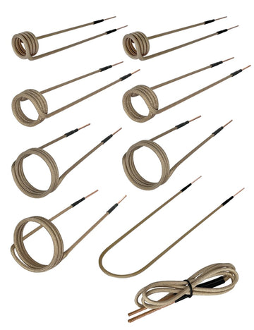 Solary Magnetic Induction Heater Coil, Induction Heat Accessories (7 coils + 2 free forming coils) - Auto Body Collision Repair Welding Products