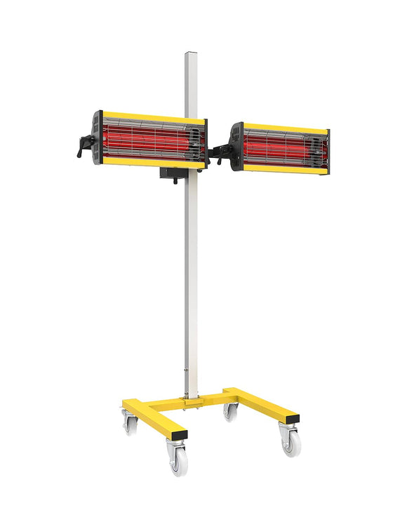 Solary Shortwave Infrared Paint Curing Lamp - 1600W 110V Paint Baking Lamp with Timer for Automotive Spray Booth, Temperature & Height Adjustable - Auto Body Collision Repair Welding Products