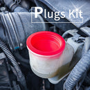 Solary Automotive Smoke Machine Leak Detector - 8 Piece Cap Plugs Kit for Car - Auto Body Collision Repair Welding Products