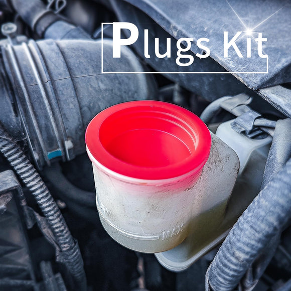 Solary Automotive Smoke Machine Leak Detector - 8 Piece Cap Plugs Kit for Car - Auto Body Collision Repair Welding Products