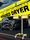 Solary Shortwave Infrared Paint Curing Lamp - 1600W 110V Paint Baking Lamp with Timer for Automotive Spray Booth, Temperature & Height Adjustable - Auto Body Collision Repair Welding Products